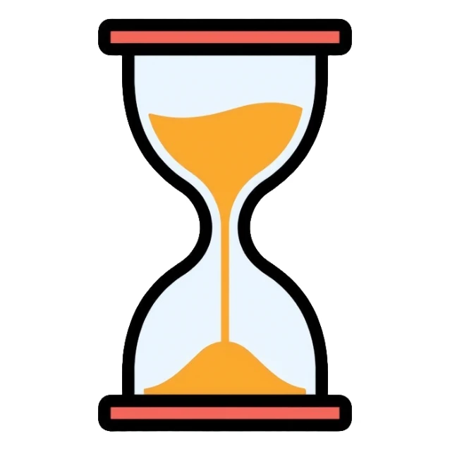 simple hourglass sticker