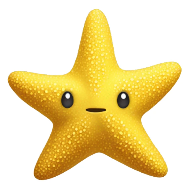 yellow starfish sticker