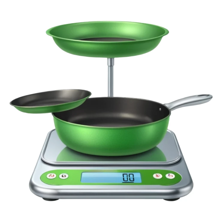 modern Scales with Green Pans, sticker