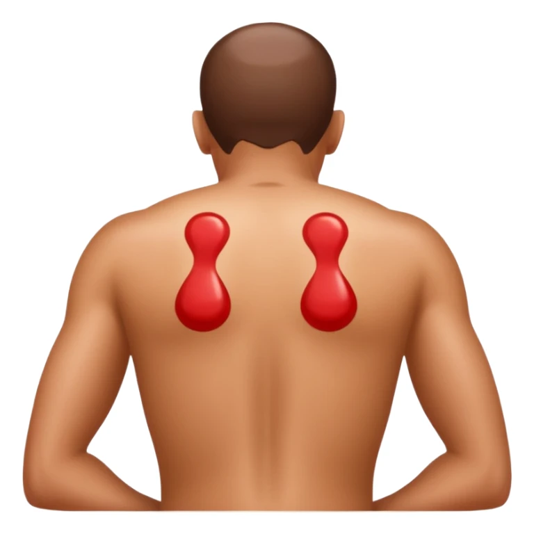 cuuping theraphy for back sticker