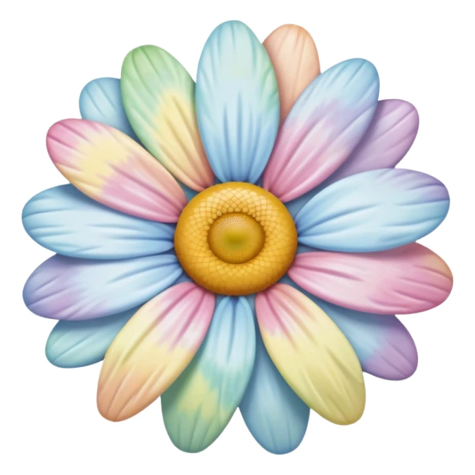 Pastel tie dye daisy sticker