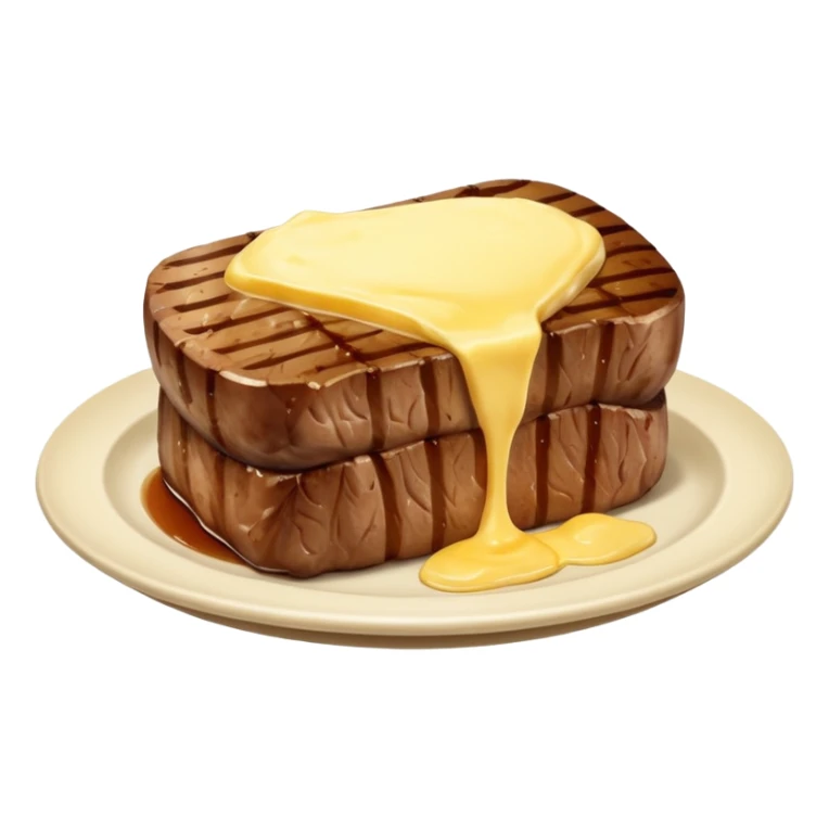 butter on steak with patato sticker