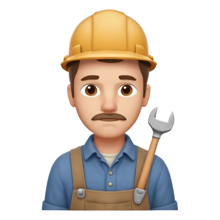 rustic carpenter portrait, head and shoulders only, wood dust on shoulders, rolled-up shirt collar, calm craftsman expression, warm workshop vibe, 3D cartoon, mobile game icon style, clean background, no text, no watermark
 sticker