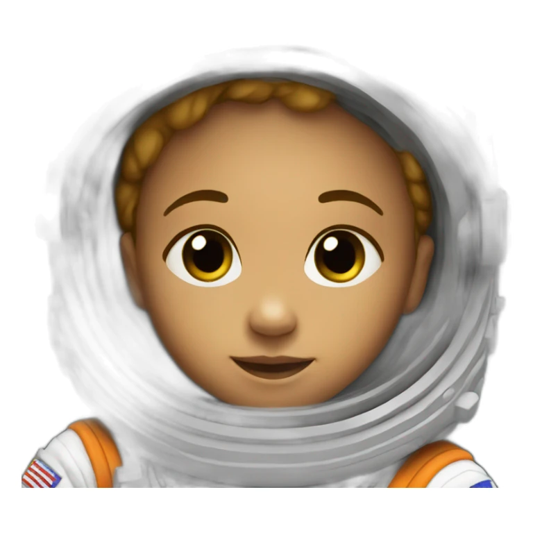 newborn in astronaut costume sticker