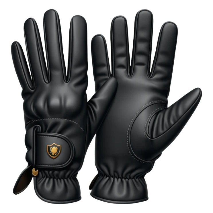 guantes negros hipica mas para parelimpico sticker