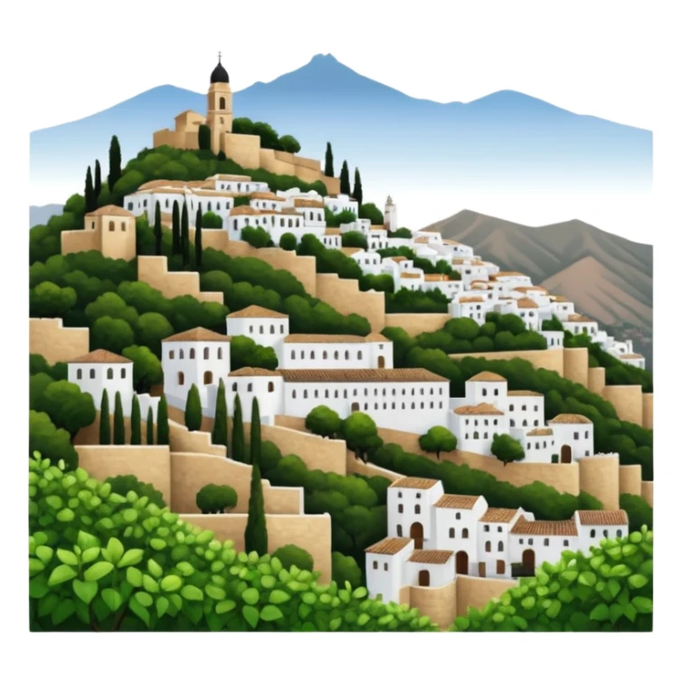 El Albaicín y el Sacromonte of granada, spain  sticker