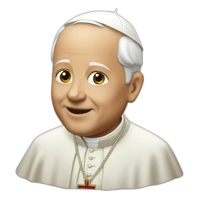 Memoji of the pope sticker