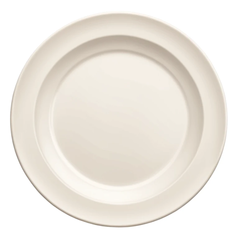 create me an image of ceramic plate in perspective view. sticker