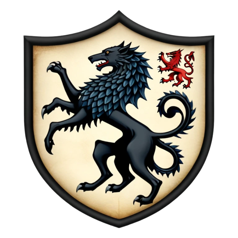 Game Of Thrones Sigil but in Intro square portrait frame style sticker