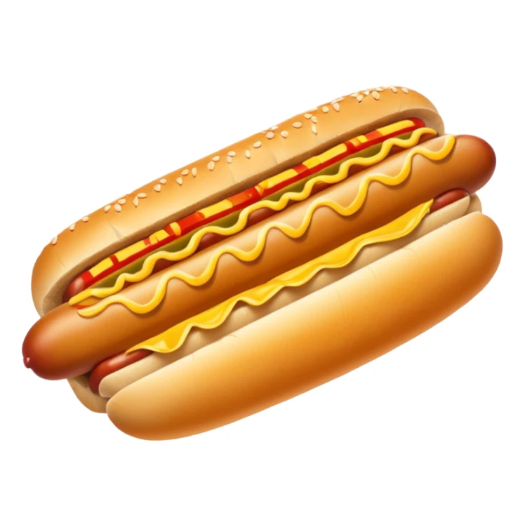 hot dog and french fries sticker
