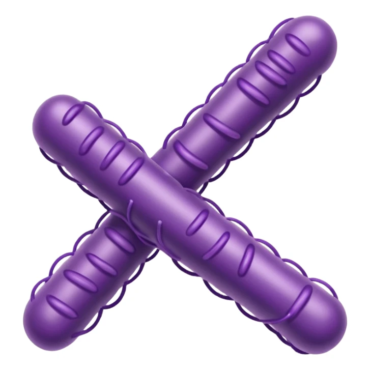 Multiple Lactobacillus bacteria emojis, thick rod shape, purple, soft fibrous texture, clean ingredient icon style
 sticker