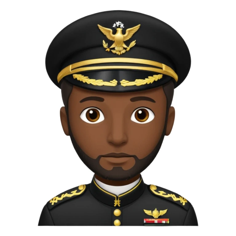 Military Islamic man in black. sticker