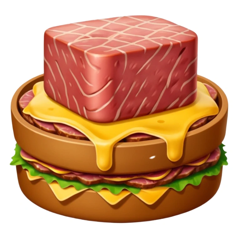 slop art spam meat art landscape  sticker