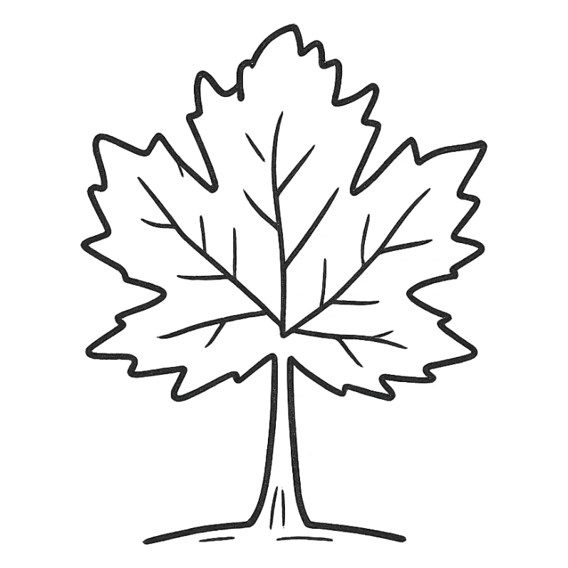 maple tree sticker