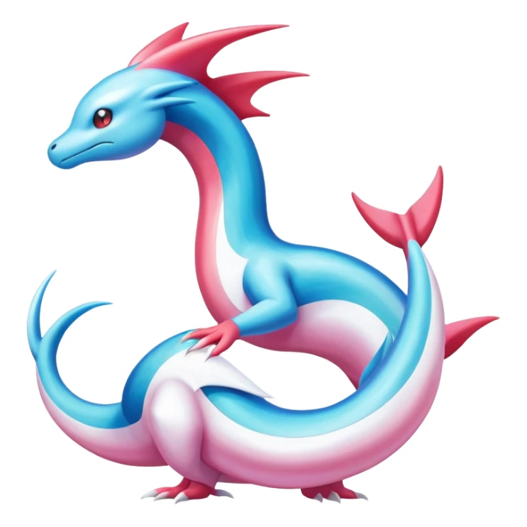Dragonair-Latios-Milotic-Fakémon-hybrid-creature (full body)  sticker
