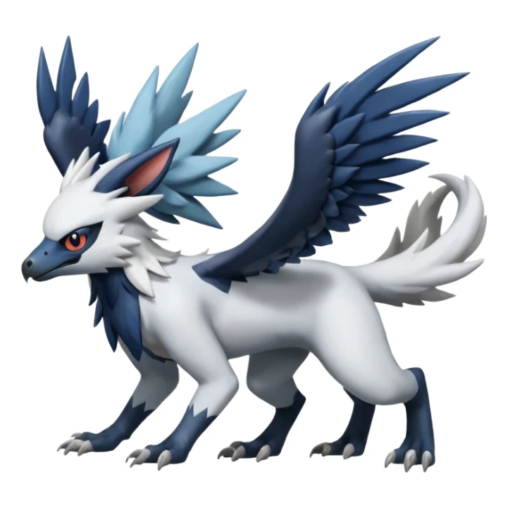 Trico-Nargacuga-Silvally-Absol-fusion sticker