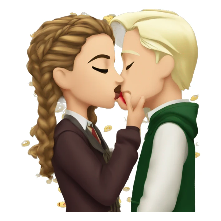 Hermione Granger kissing Draco Malfoy sticker