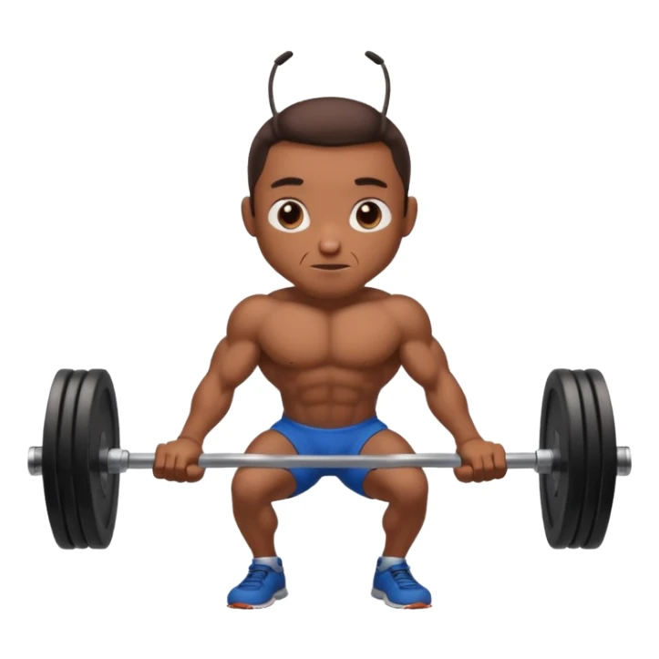 Une fourmi qui fait du developpe couché  sticker