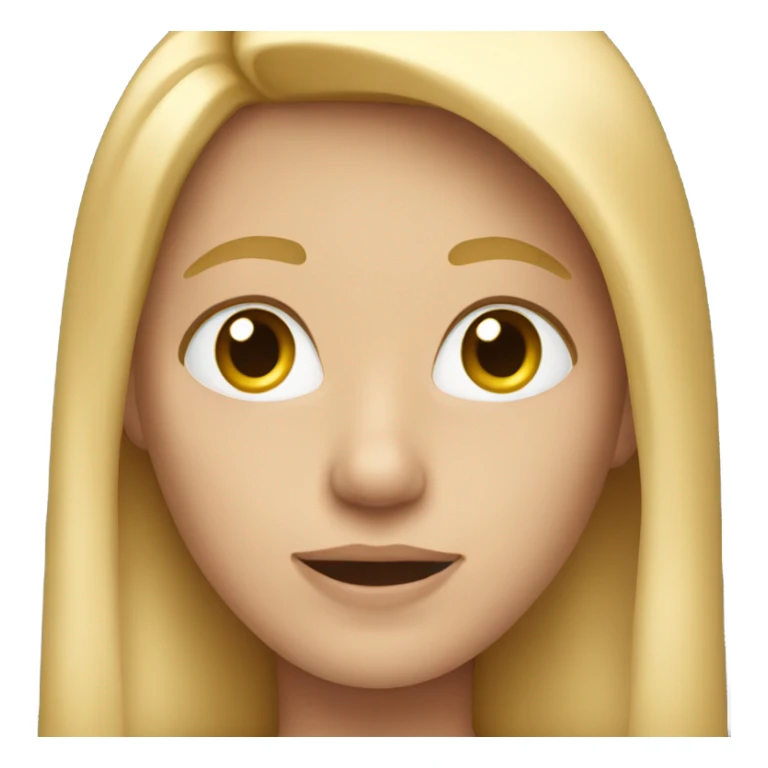 Hi its me blonde Long hair sticker