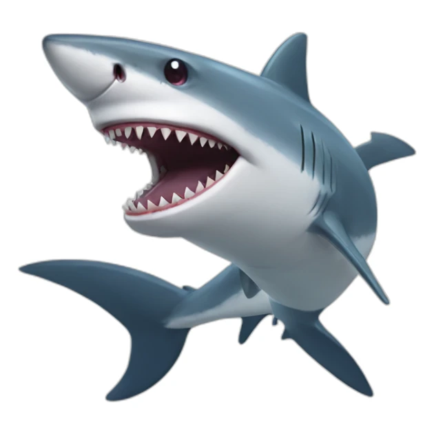 Hybrid shark human shark shark grinning sticker
