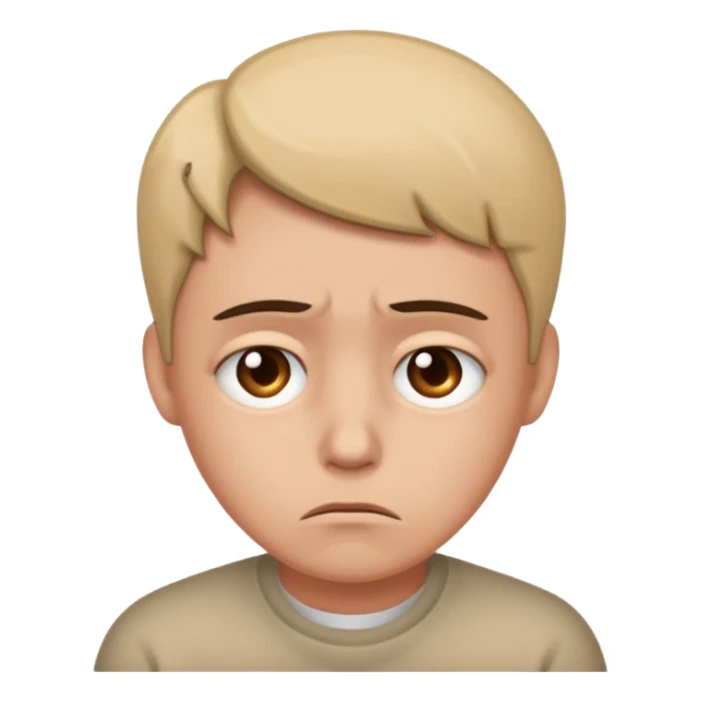 Sadness - feeling of sorrow or unhappiness sticker