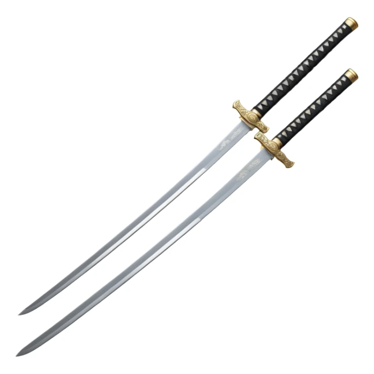 Famous Katana,on blade full chinese names. sticker
