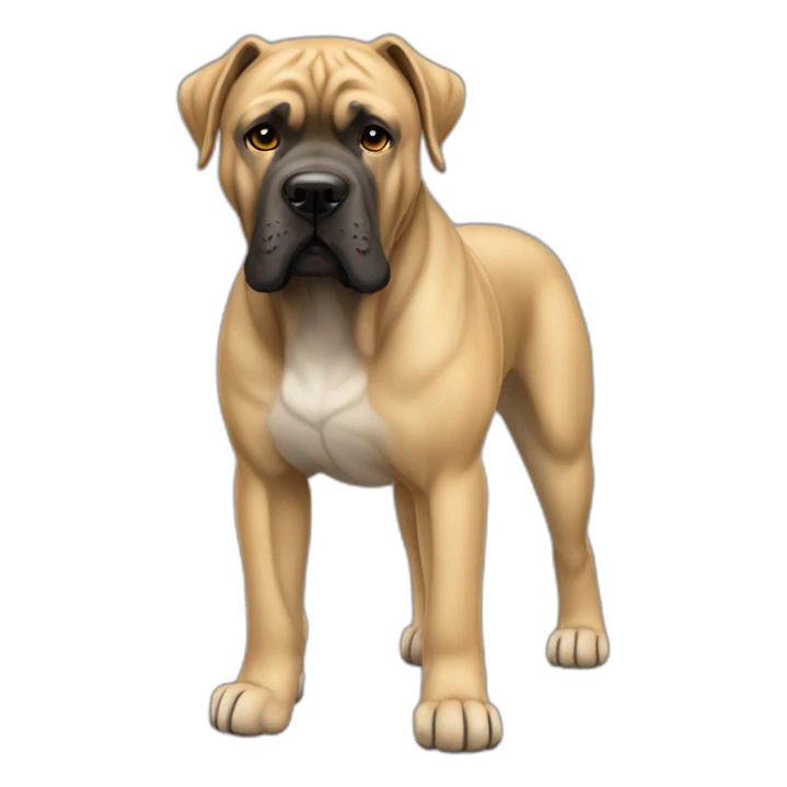 dog Cane Corso color fawn full body sticker