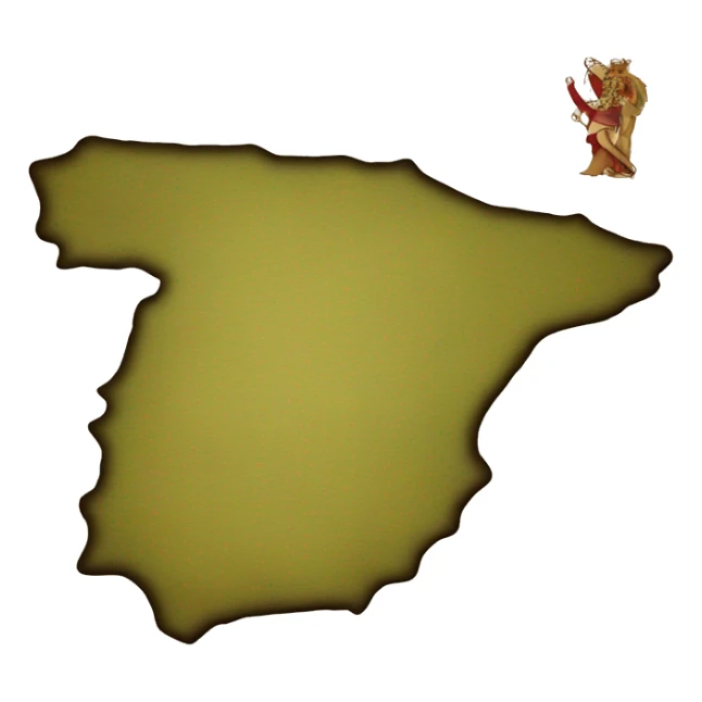 Map ofSpanish empire sticker