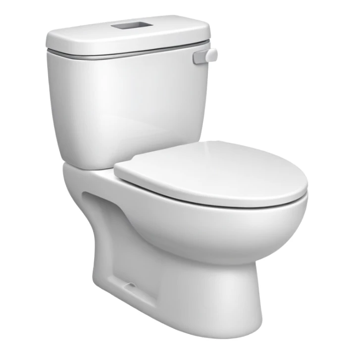 modern white toilet sticker