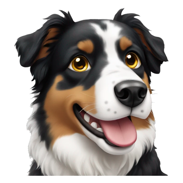 black nose australian shepherd dog sticker