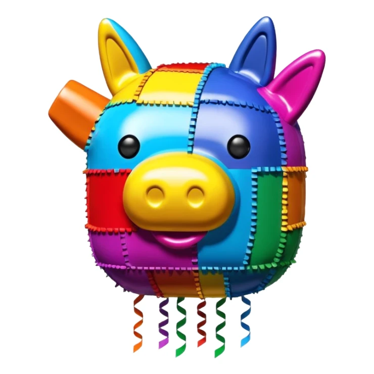   jeff koons style art SPAM pinata sculpture  sticker