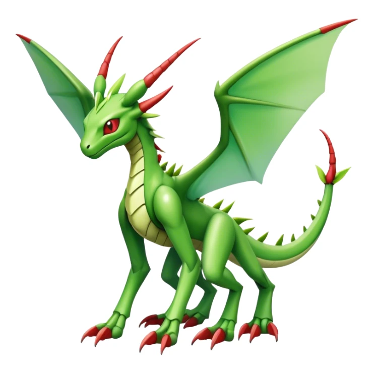  Cool Edgy Shiny Futuristic Ethereal Legendary Scyther-Flygon-Digimon-hybrid full body sticker