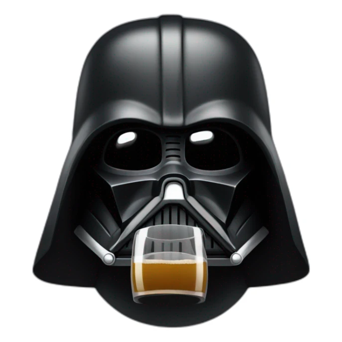 Dark vador qui boit une bière  sticker