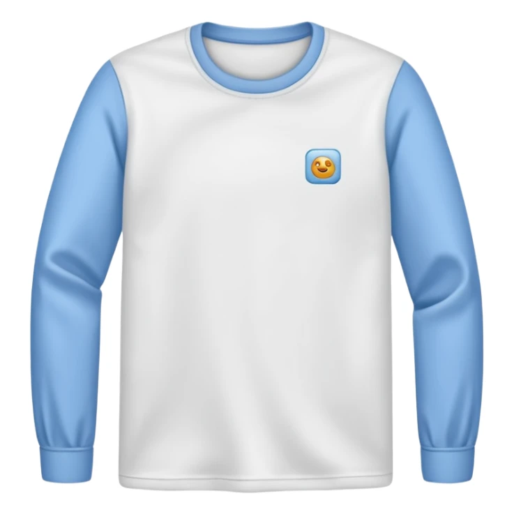 white long sleeve shirt sticker