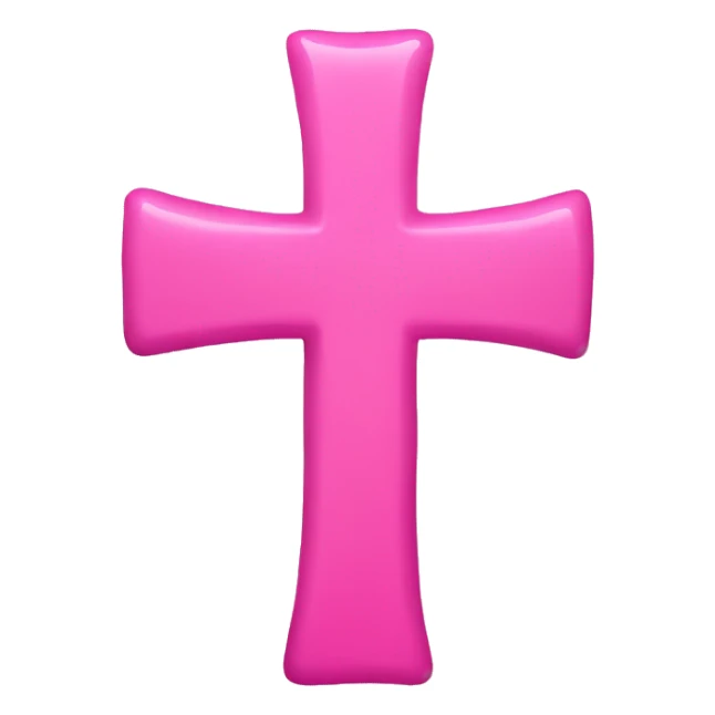 pink cross sticker