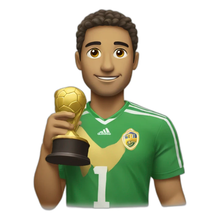 Una tortuga con una copa de oro campeona  sticker