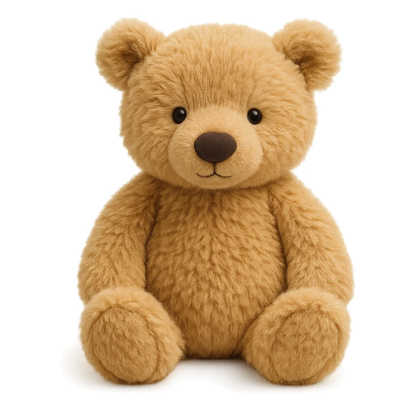 jellycat stuffed plush blonde grizzly bear cub sticker