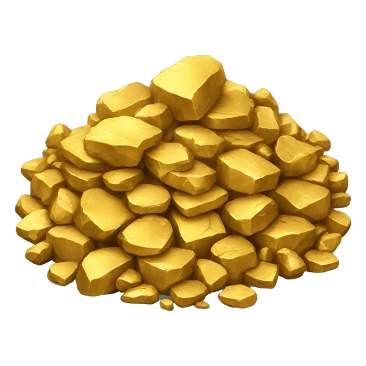 pile of gold ore sticker