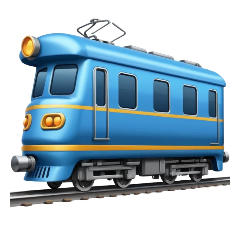 side view of a train, simple emoji style sticker