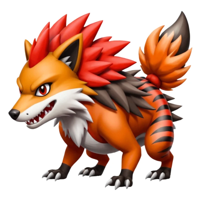 Lycanroc-Zigzagoon-Zangoose-Obstagoon-Groudon-fusion sticker