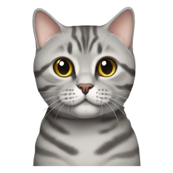 british shorthair in tabby christmas sticker