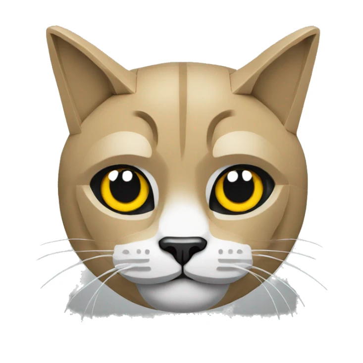 cat made of lego sticker