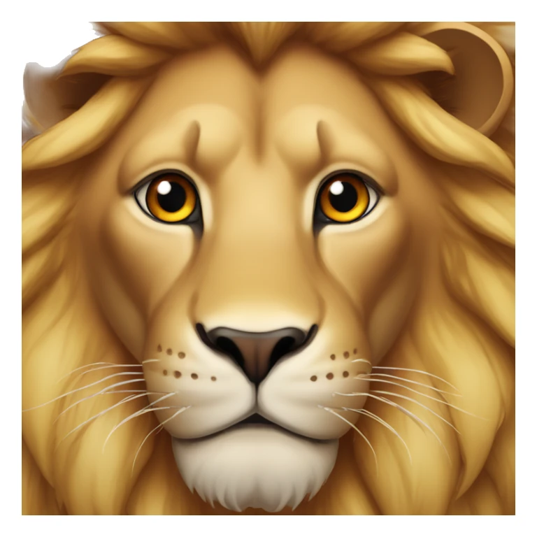 Lion enragé avec les yeux rouge sticker