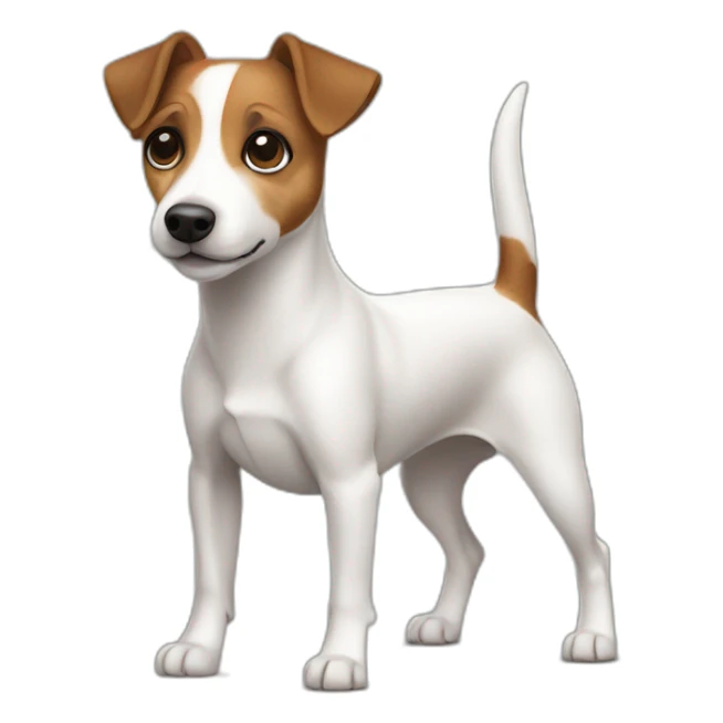 dog Jack Russell Terrier full body sticker