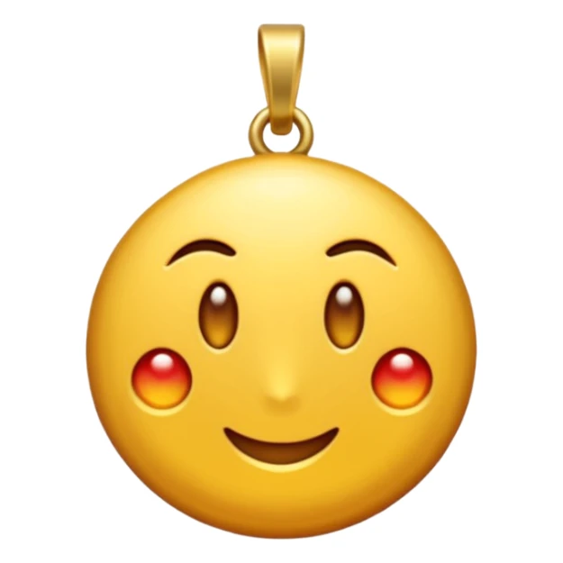 Kırmızı ince uçlu kolye şeklinde Sarkaç sticker