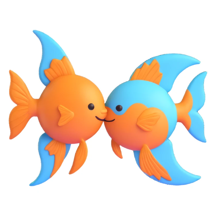 The zodiac symbol Pisces (#00d9ff color sticker