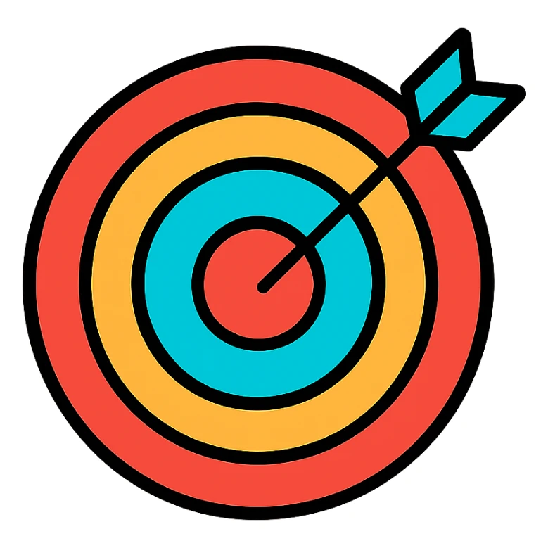 bullseye target sticker