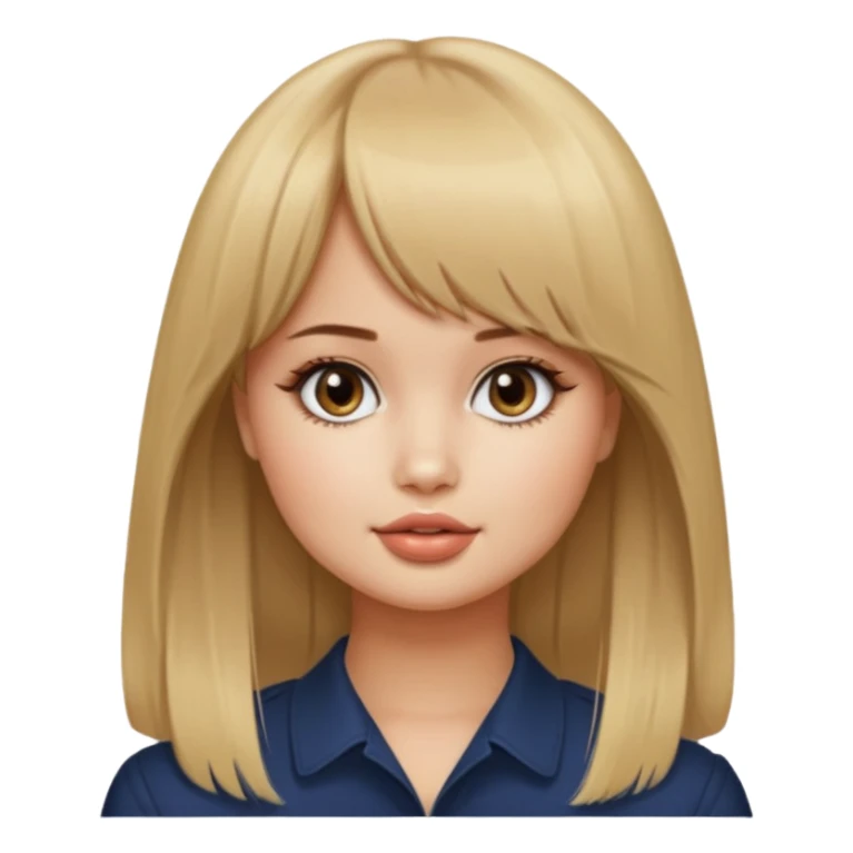 Debby Ryan (dirty blonde hair with straight bangs) sticker