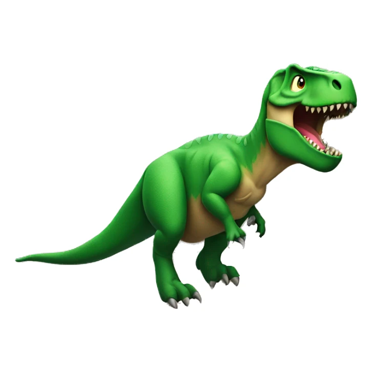 T-rex climbing on the wall of the Olympic games sticker