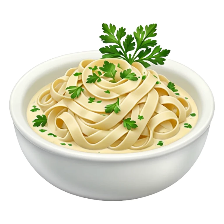 white creamy saucy fettuccine  sticker